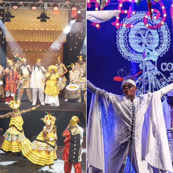 Ilê Aiyê recebe Cortejo Afro em ensaio geral de Carnaval no Pelourinho