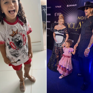 Filha de Lore Improta e Léo Santana cai no samba e cantor elogia: “Rainha da Viradouro”