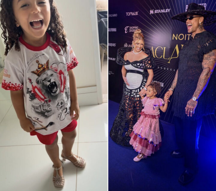 Filha de Lore Improta e Léo Santana cai no samba e cantor elogia: “Rainha da Viradouro”