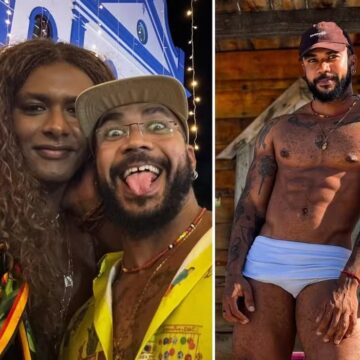 Liniker passa férias na terra do namorado pajé, no Pará