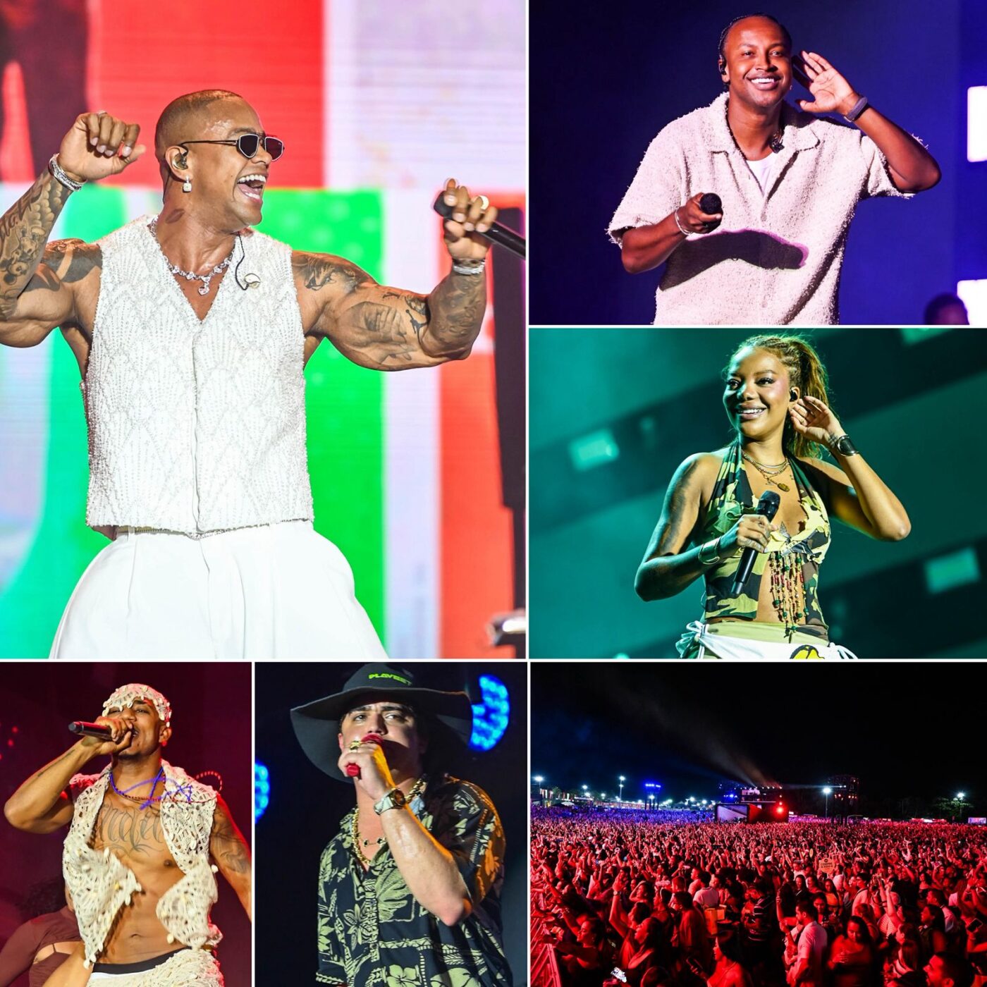 Baile da Santinha em Salvador tem shows de Léo Santana, Ludmilla, Thiaguinho e mais atrações; veja fotos