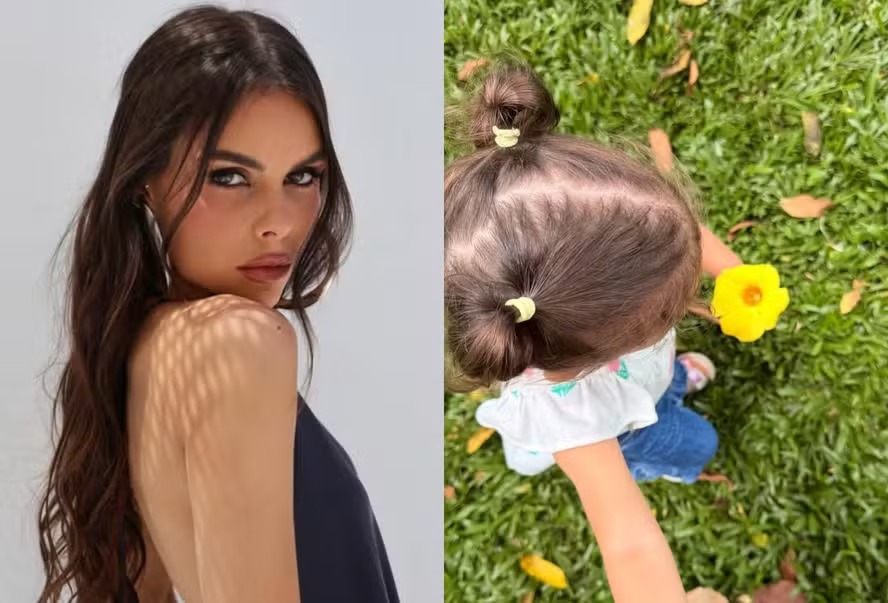 Amanda Kimberlly encanta com cliques fofos de Helena, sua filha com Neymar