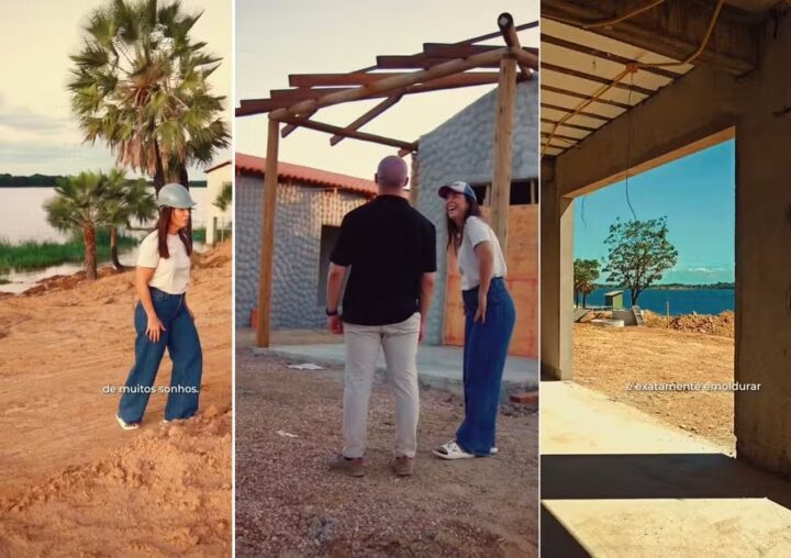 Ivete Sangalo visita obras da casa que está construindo em Juazeiro: ‘De qualquer lugar, você vê o rio’