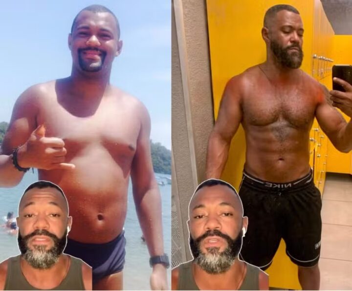 Namorado de Milton Cunha mostra evolução corporal após terminar antigo casamento: ‘Anulei minha vida’