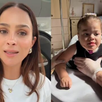 Leticia Cazarré celebra evolução de Maria Guilhermina após 3 anos: ‘Que benção ouvir sua voz’