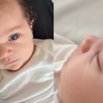 Rafa Kalimann encanta ao mostrar detalhes do rostinho da filha, Zuza