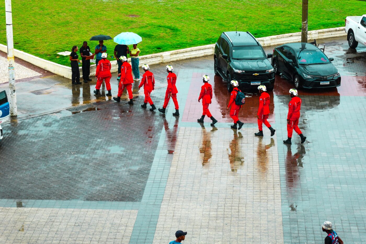 Corpo de Bombeiros testa resposta a incêndio durante simulado para o Carnaval 2026