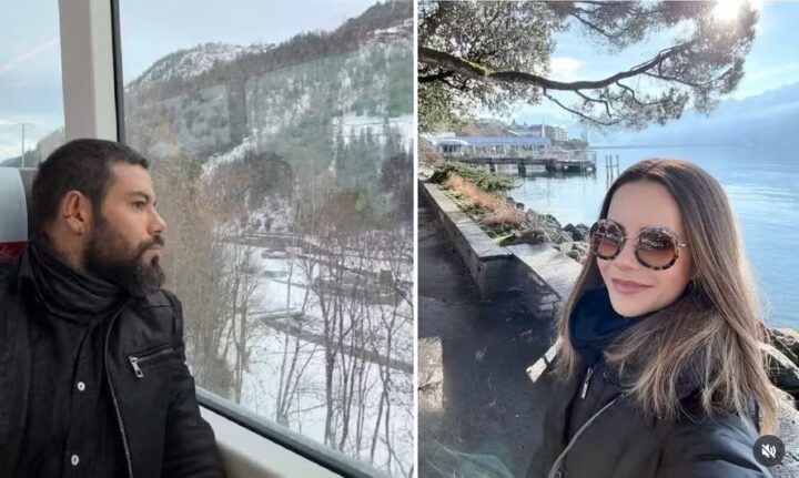 Após réveillon separados, Sandy e médico viajam juntos para a Suíça
