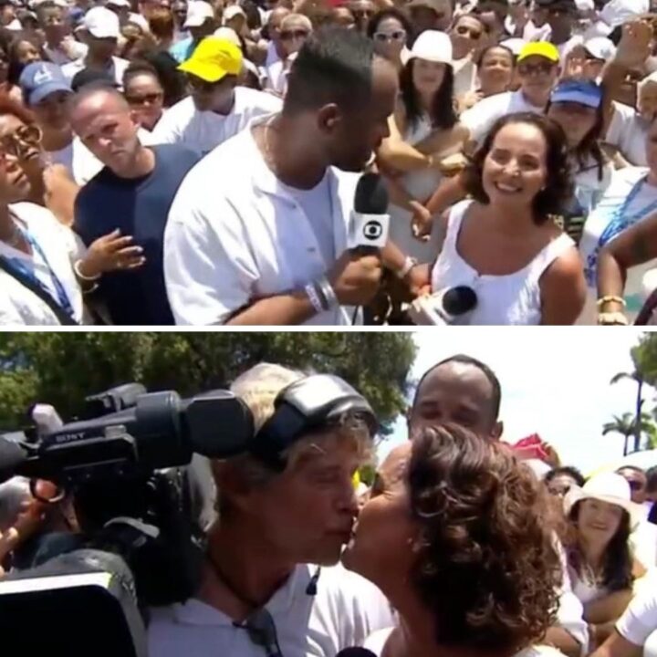 Andrea Silva trabalha com o marido cinegrafista pela primeira vez em 28 anos