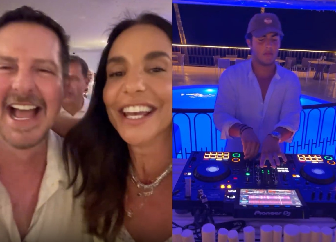 Aniversário de Dito Espinheira tem palinha de Ivete Sangalo e Marcelinho como DJ; veja vídeos