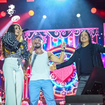 Wesley Safadão recebe Silvânia Aquino e Berg Rabelo no Festival de Verão e anuncia gravação de DVD da dupla