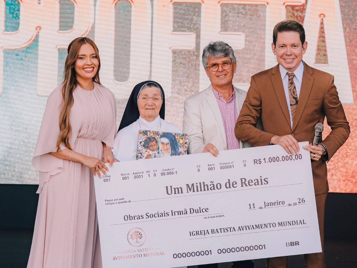 Bispo Bruno Leonardo anuncia doação de R$ 1 milhão ao Hospital Irmã Dulce