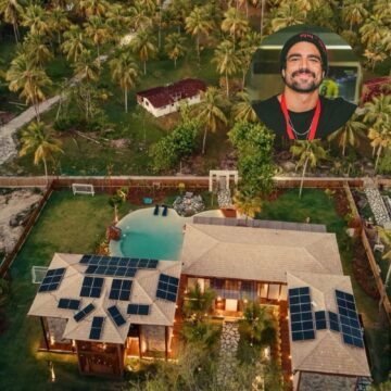 Caio Castro anuncia conclusão de casa de praia em Morro de São Paulo; veja fotos