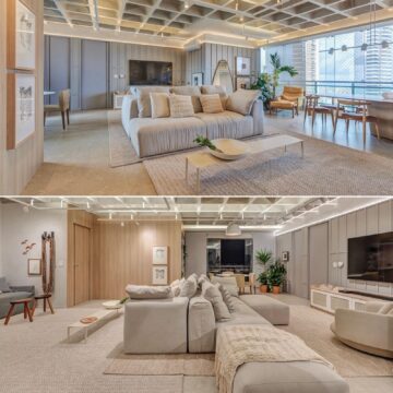 “Arquiteta dos aeroportos”, Taís Abreu vence Prêmio Núcleo Destaque com o próprio apartamento em Salvador; veja fotos