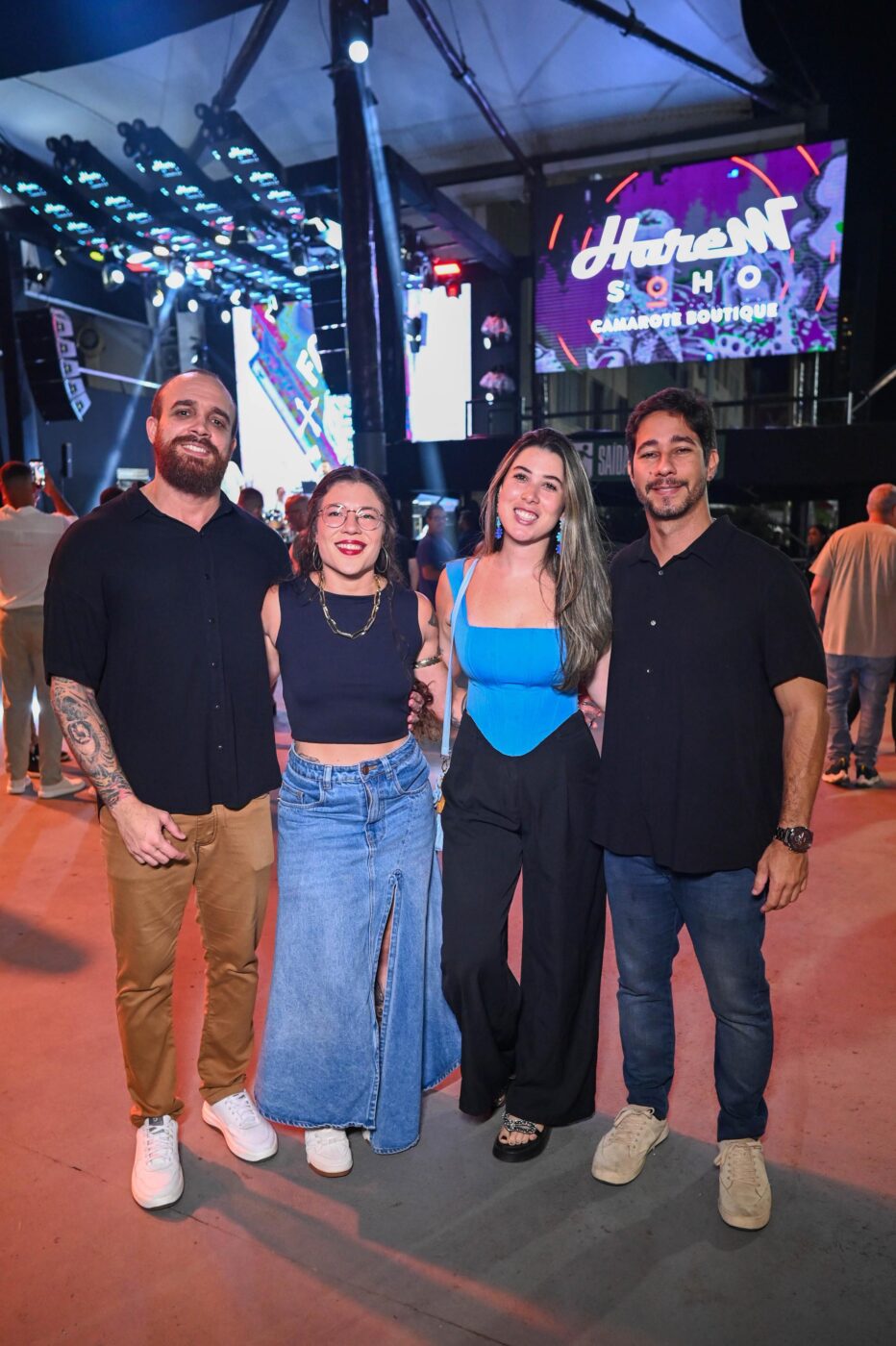 Gian Coloni, Fabiana Oliveira, Natália Hegouet e Tiago Neves