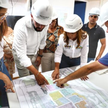 Sesab inspeciona obras do Hospital e Maternidade Regional Costa do Dendê, em Valença