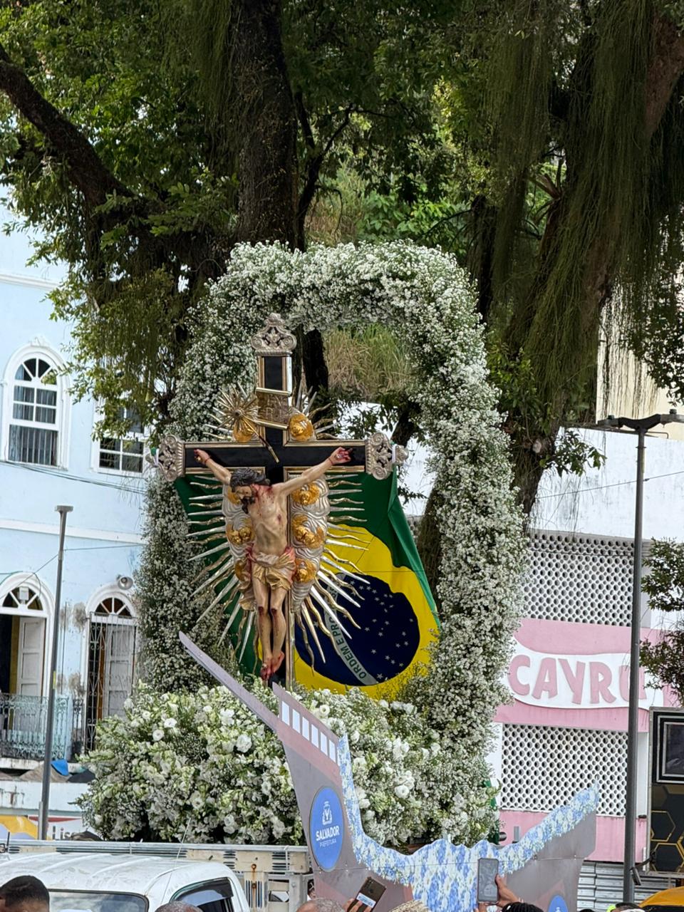 Imagem do Senhor do Bonfim deixa a Conceição da Praia e segue para a Colina Sagrada