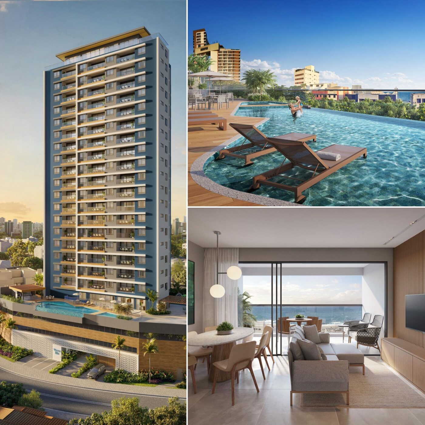 Vivere Blu é lançado no Costa Azul com proposta de morar entre o mar e a cidade; veja fotos