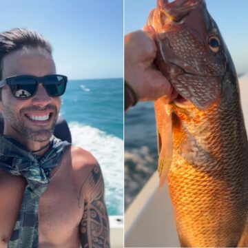 Daniel Cady aproveita primeiro dia do ano para pescar: ‘Energia renovada’