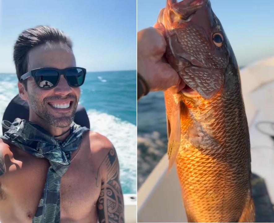 Daniel Cady aproveita primeiro dia do ano para pescar: ‘Energia renovada’