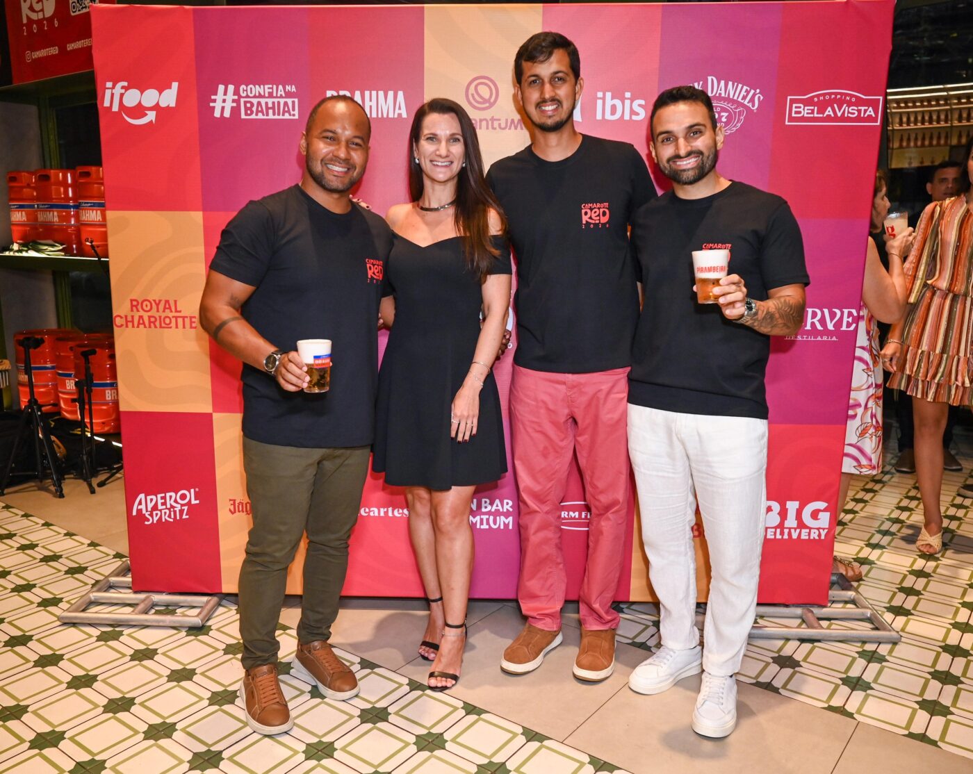 Pedro Magalhães, Iryna Podusovska, Fabricio Meirelles e Edno Alves