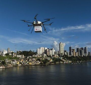 Salvador lidera entregas por drone em área urbana