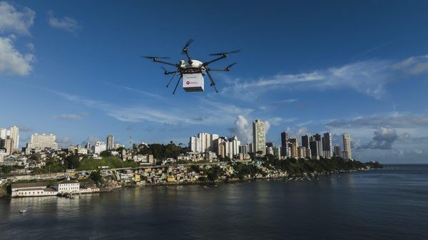 Salvador lidera entregas por drone em área urbana