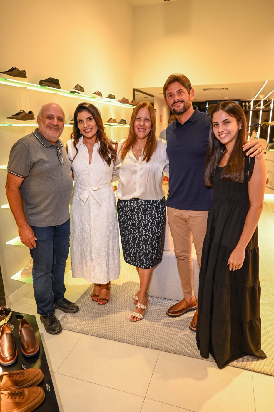 Luís Ferreira, Jamile Dumet, Angélica Ferreira, Alfredo Gusmão e Letícia Ferreira