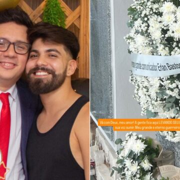 Marido de Erlan Bastos se emociona em enterro do jornalista no Piauí: ‘Eterno guerreiro’