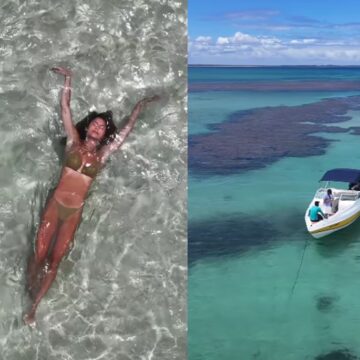 Mari Gonzalez e Pipo Marques mostram paisagens deslumbrantes durante férias na Bahia