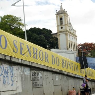 ‘Fitona’ de 85 metros do Senhor do Bonfim vai enfeitar trajeto até a Colina Sagrada
