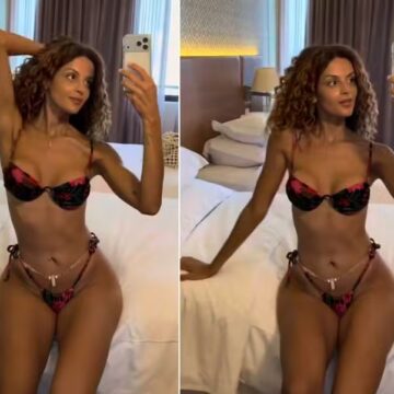 Uau! Gabriela Loran, a Viviane de ‘Três Graças’, chama atenção em Salvador com biquíni cavado