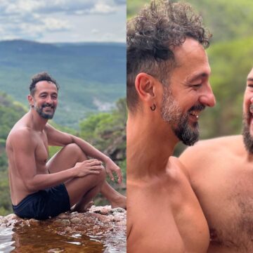 Irandhir Santos curte viagem com o marido na Chapada Diamantina; veja fotos
