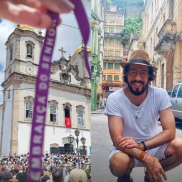 Baiano raiz, Jean Wyllys marca presença na Lavagem do Bonfim; veja fotos