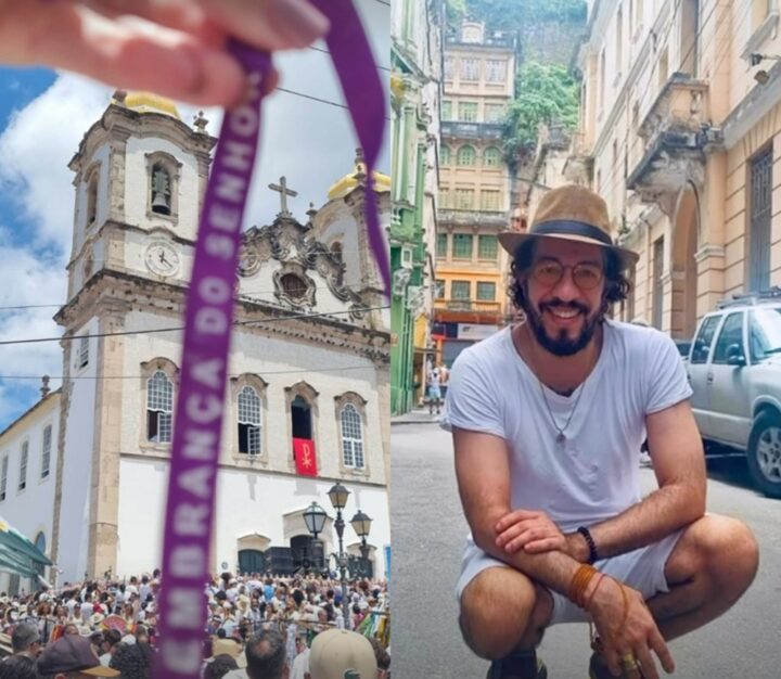 Baiano raiz, Jean Wyllys marca presença na Lavagem do Bonfim; veja fotos