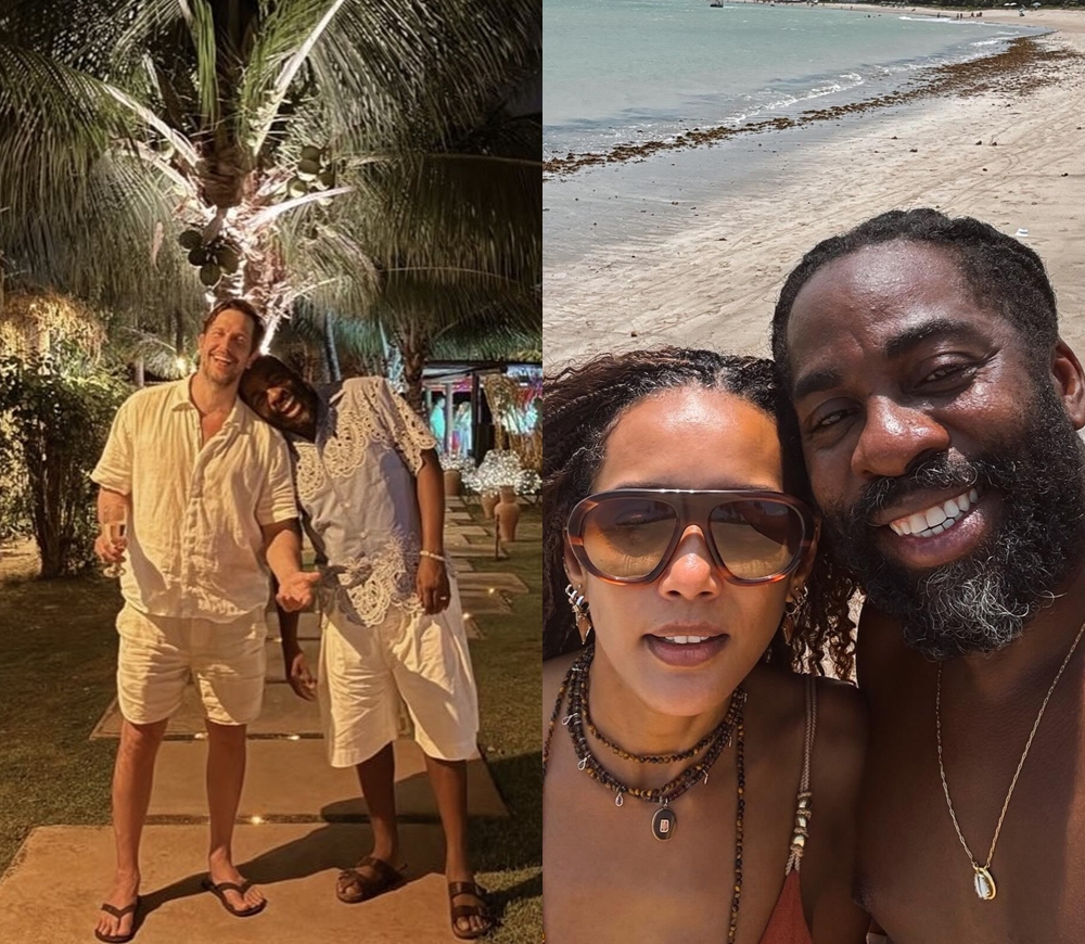 Lázaro Ramos abre álbum de férias com Taís Araújo e Vladimir Brichta; veja fotos