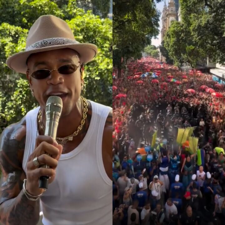 Léo Santana reúne multidão em bloco no Rio de Janeiro