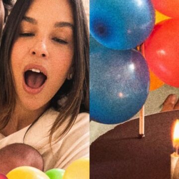 Mariana Rios celebra primeiro mesversário do filho com festinha reservada