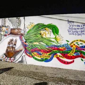 Salvador ganha mural de grafite em homenagem à Lavagem do Bonfim