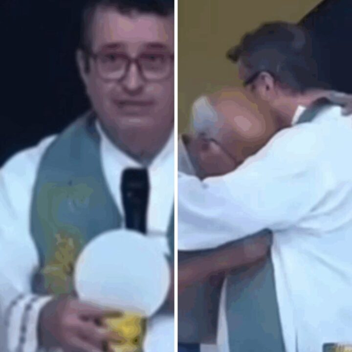 VÍDEO: Avô descobre morte do neto durante missa e se desespera