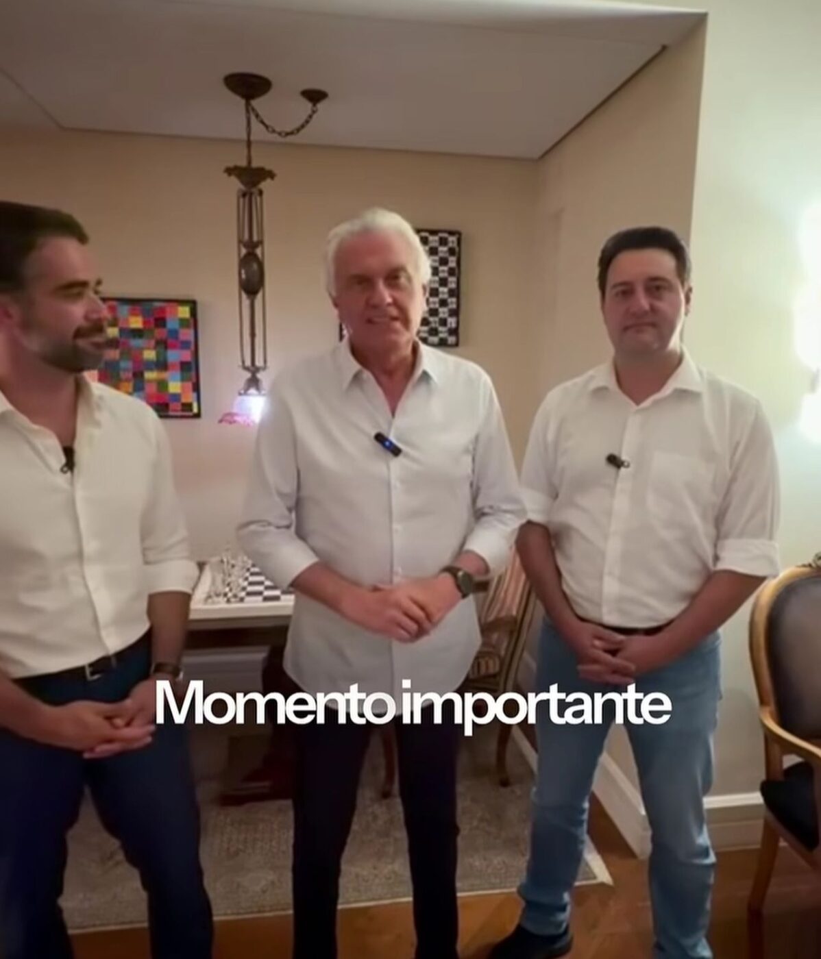 Ao lado de Leite e Ratinho Jr., Caiado anuncia filiação ao PSD