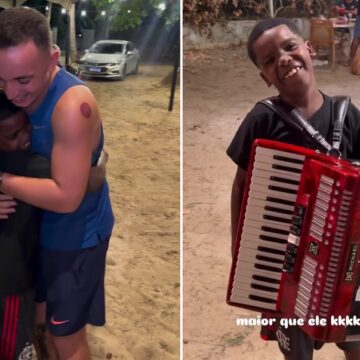 Vaqueirinho baiano ganha presente especial de João Gomes; veja vídeo