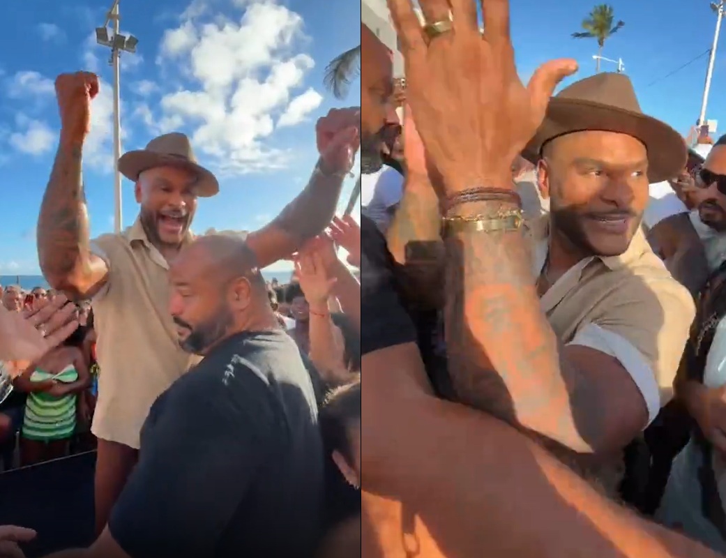 Tony Salles surpreende fãs ao dançar novo hit no Farol da Barra