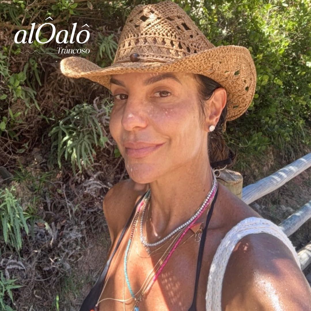 Ivete Sangalo curte dias de descanso no sul da Bahia e esbanja tranquilidade