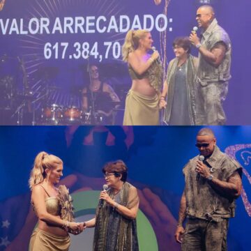 Com Ivete Sangalo no palco, Léo Santana e Lore Improta arrecadam mais de R$ 600 mil para a Osid