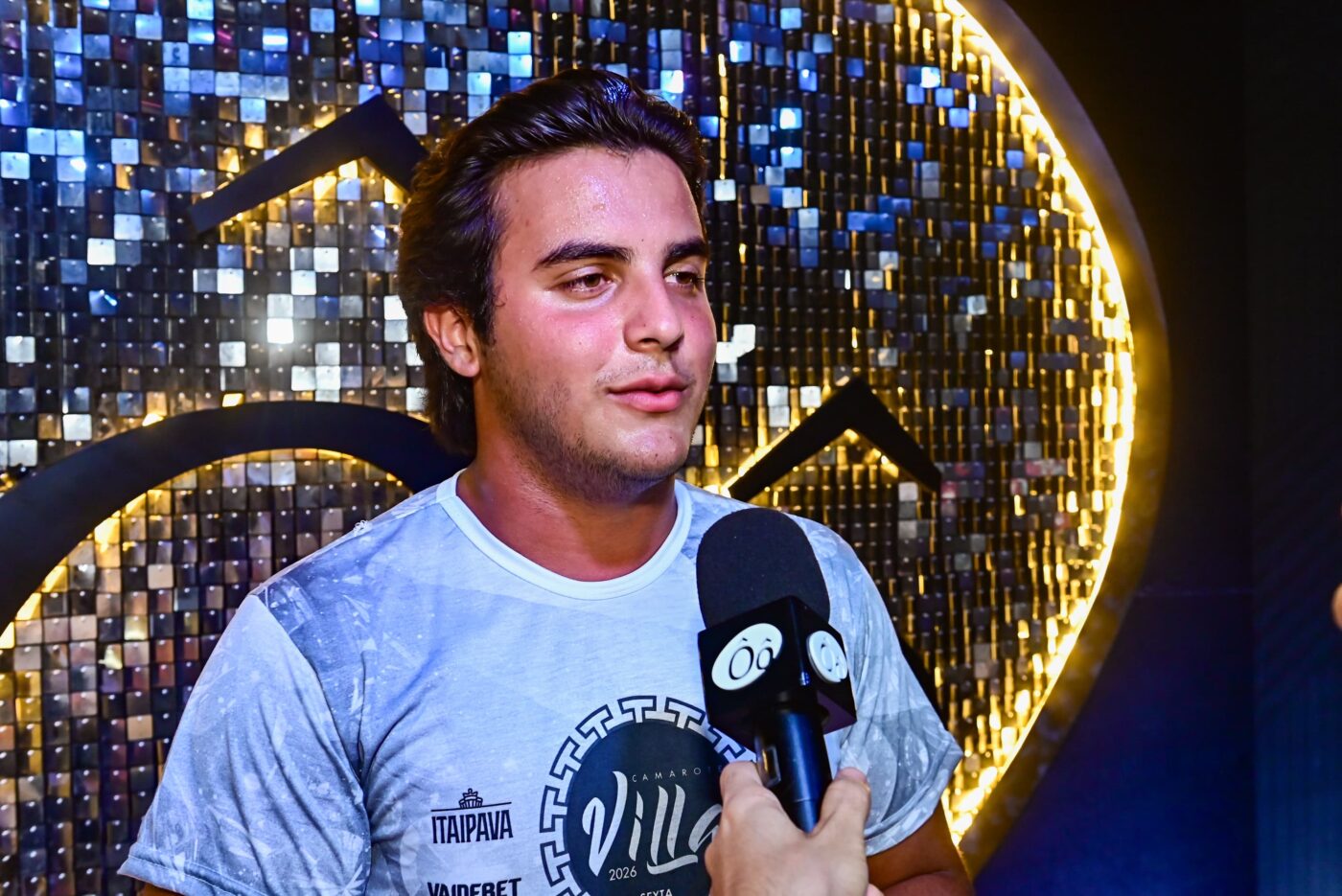 Marcelo Sangalo na redação do Alô Alô Bahia