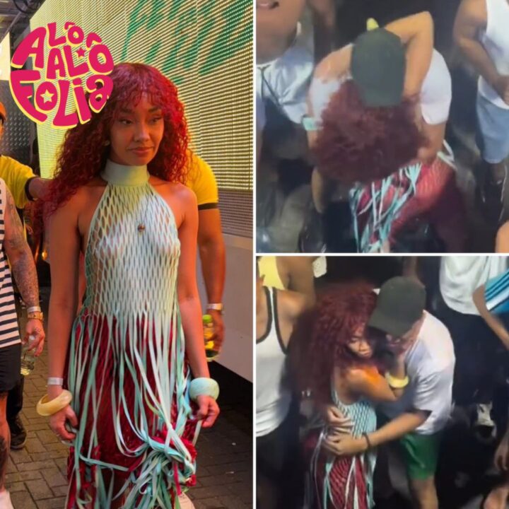 Leigh-Anne desce do trio de Ludmilla em Salvador para abraçar fã; assista