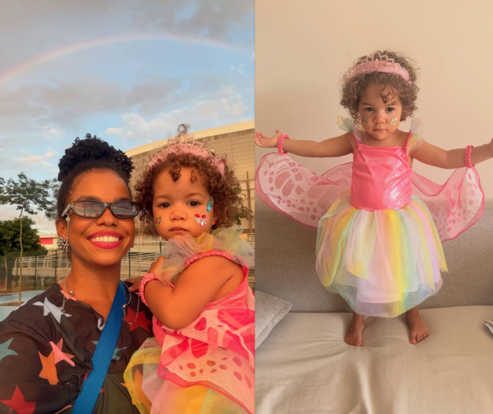 Filha de Jeniffer Nascimento encanta em fantasia de Carnaval: “Ela é o Carnaval do meu coração”