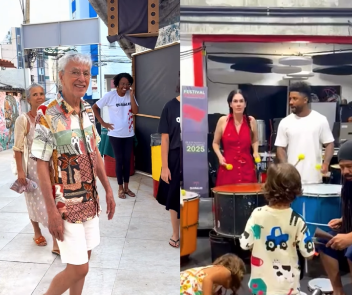 Caetano Veloso visita Instituto Quabales no Nordeste de Amaralina: “Força que nasce da arte”