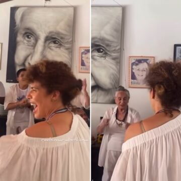 Vanessa da Mata prestigia Maria Bethânia em festa na icônica Casa de Dona Canô, em Santo Amaro